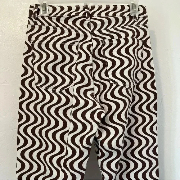 New with tags! Garage Retro 70s Wavy Print Bootcut Pants Size 3 - Picture 6 of 9